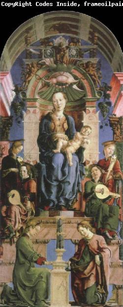 Cosimo Tura virgin and child enthroned
